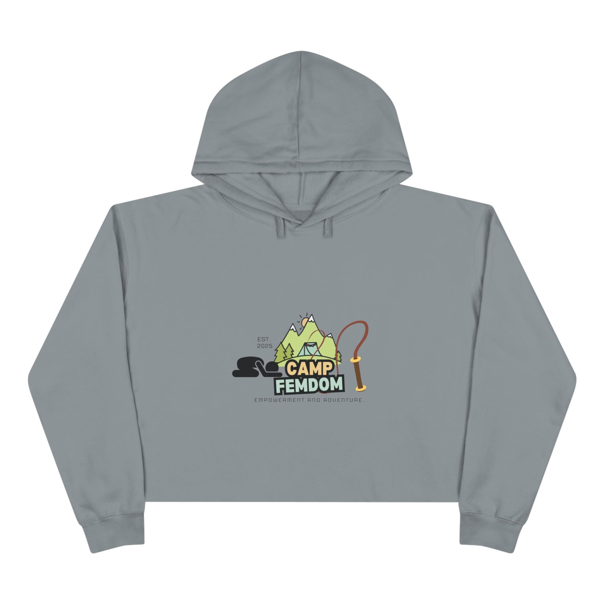 Camp Femdom Logo # 1 Crop Hoodie