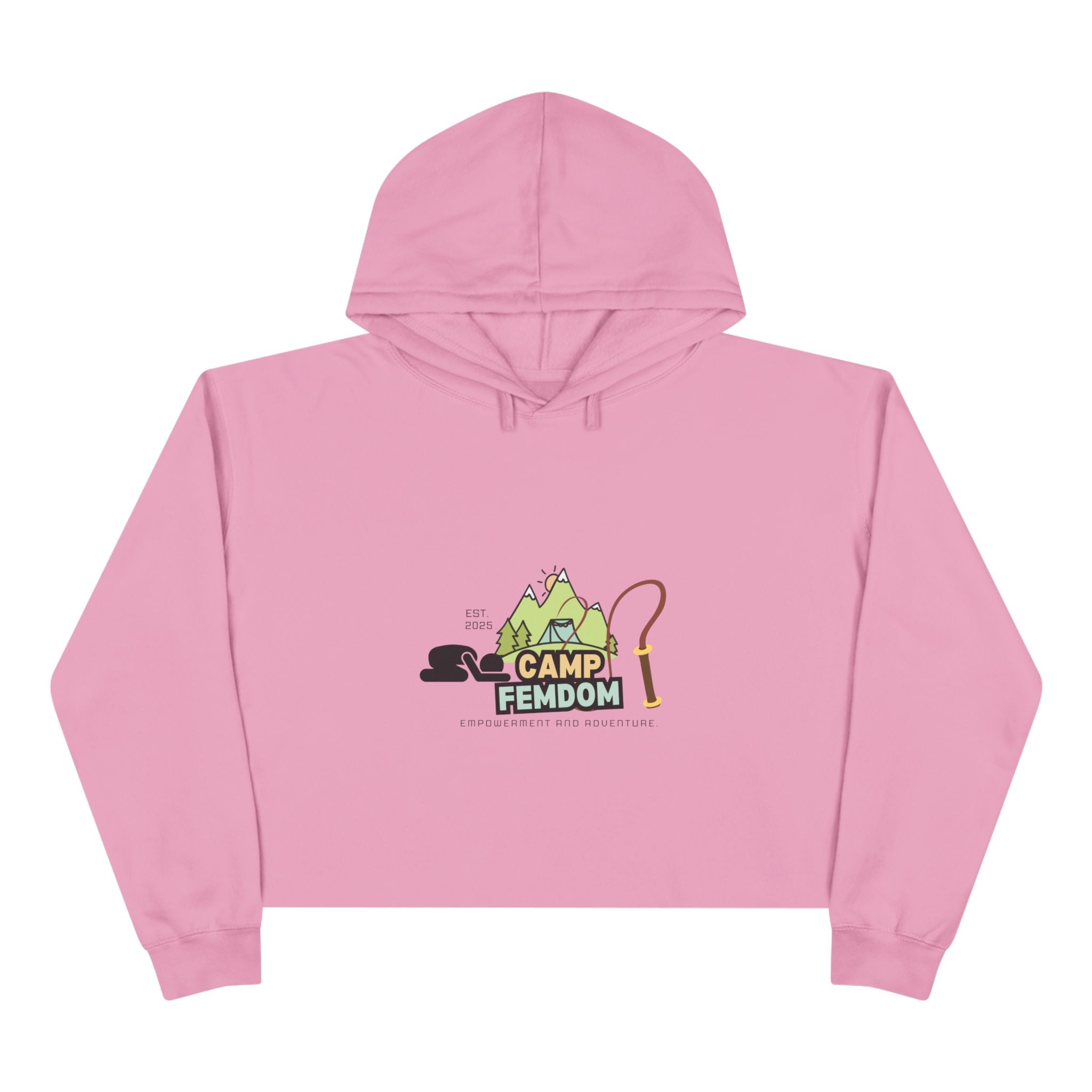 Camp Femdom Logo # 1 Crop Hoodie