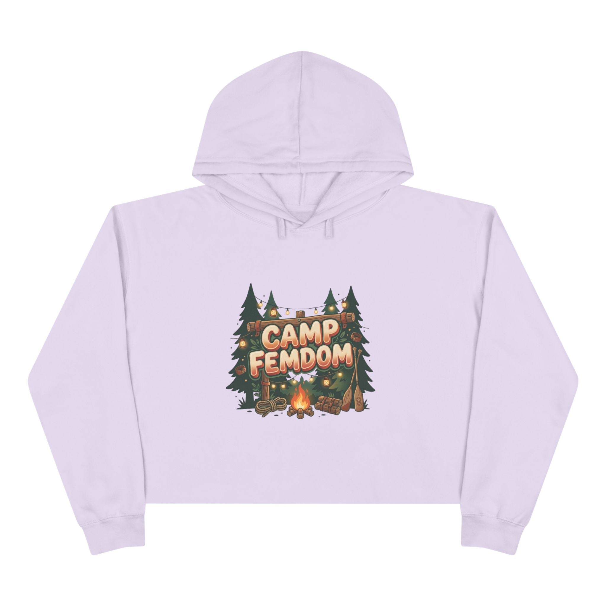 Camp Femdom Logo # 2 Crop Hoodie