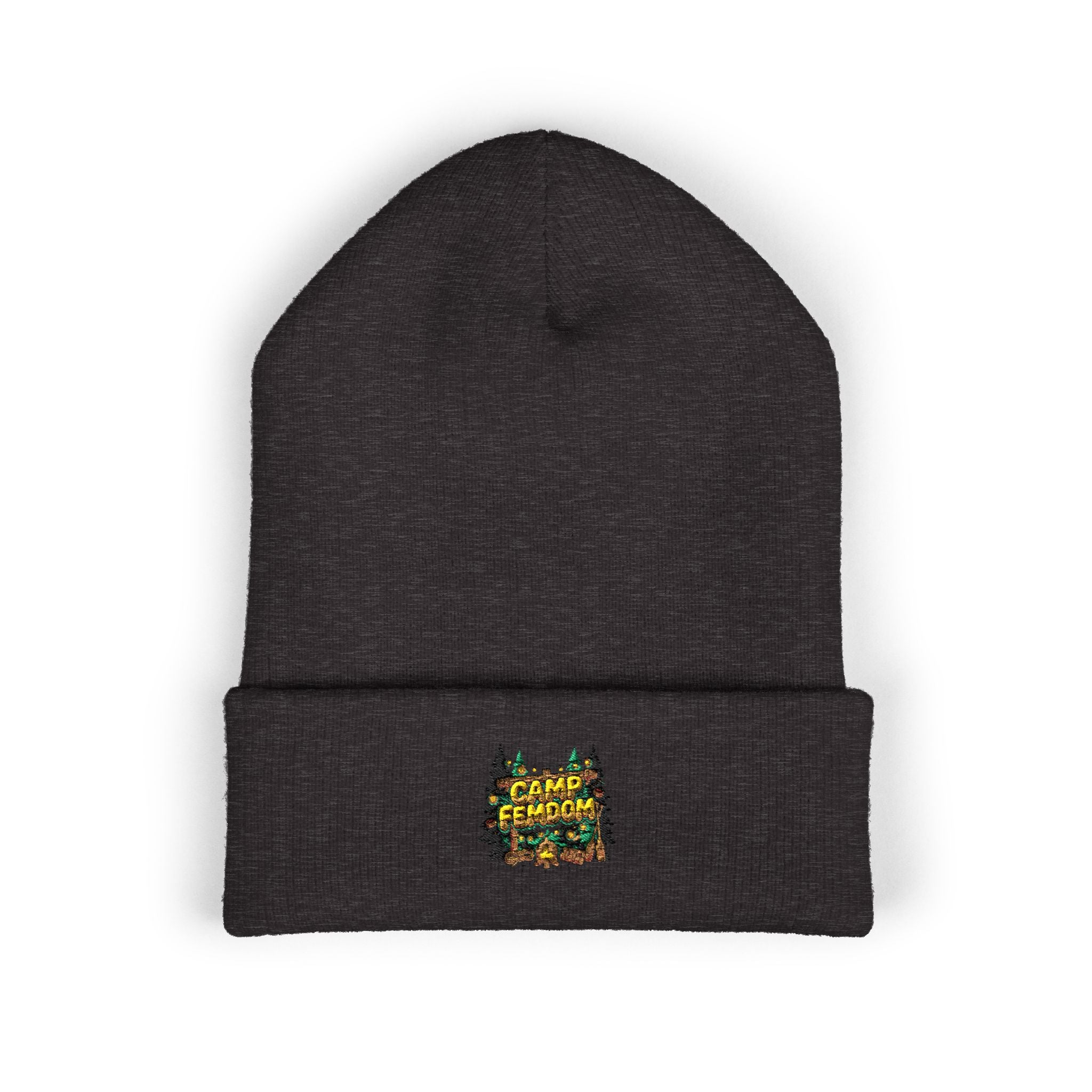 Embroidered 'Camp Femdom' Cuffed Beanie