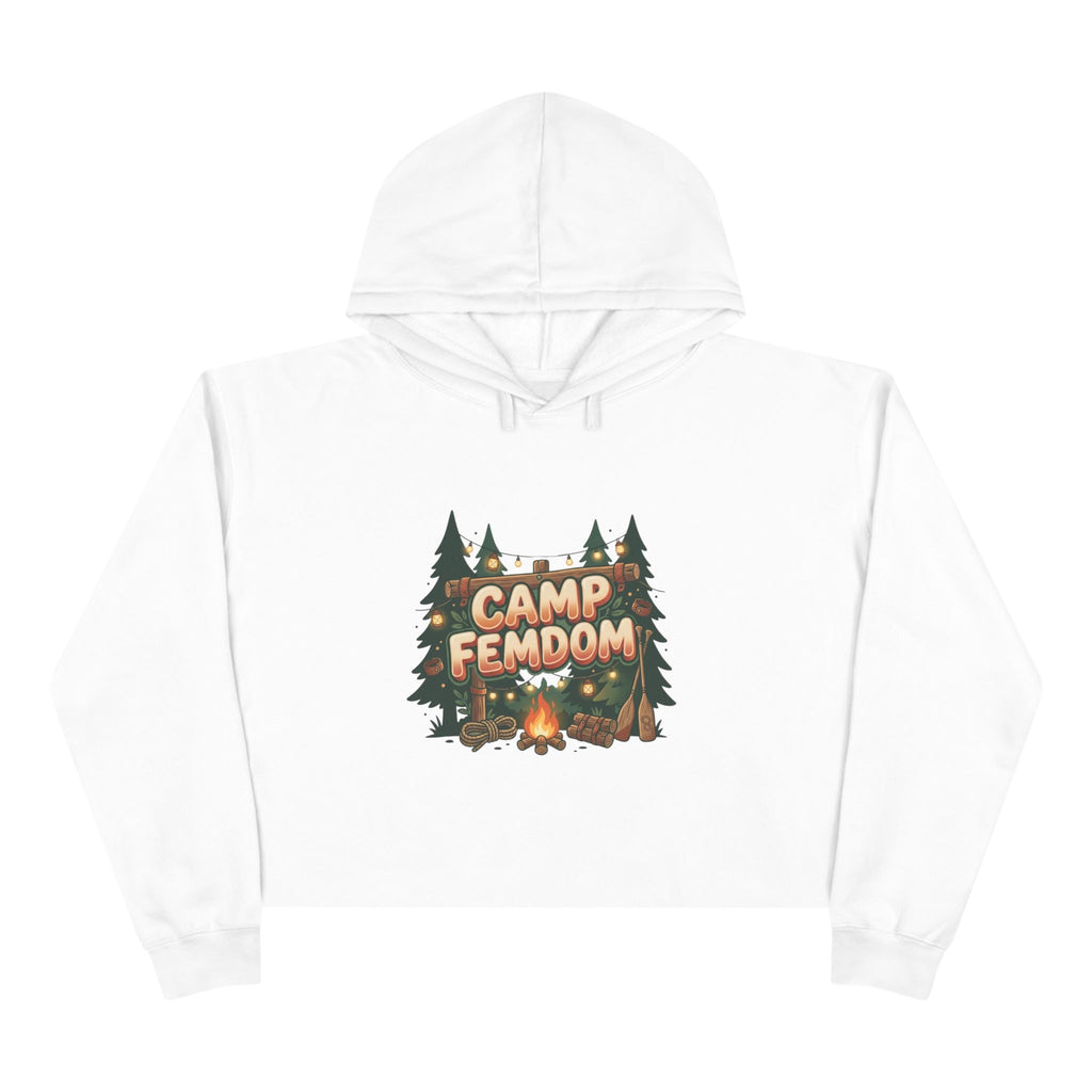 Camp Femdom Logo # 2 Crop Hoodie