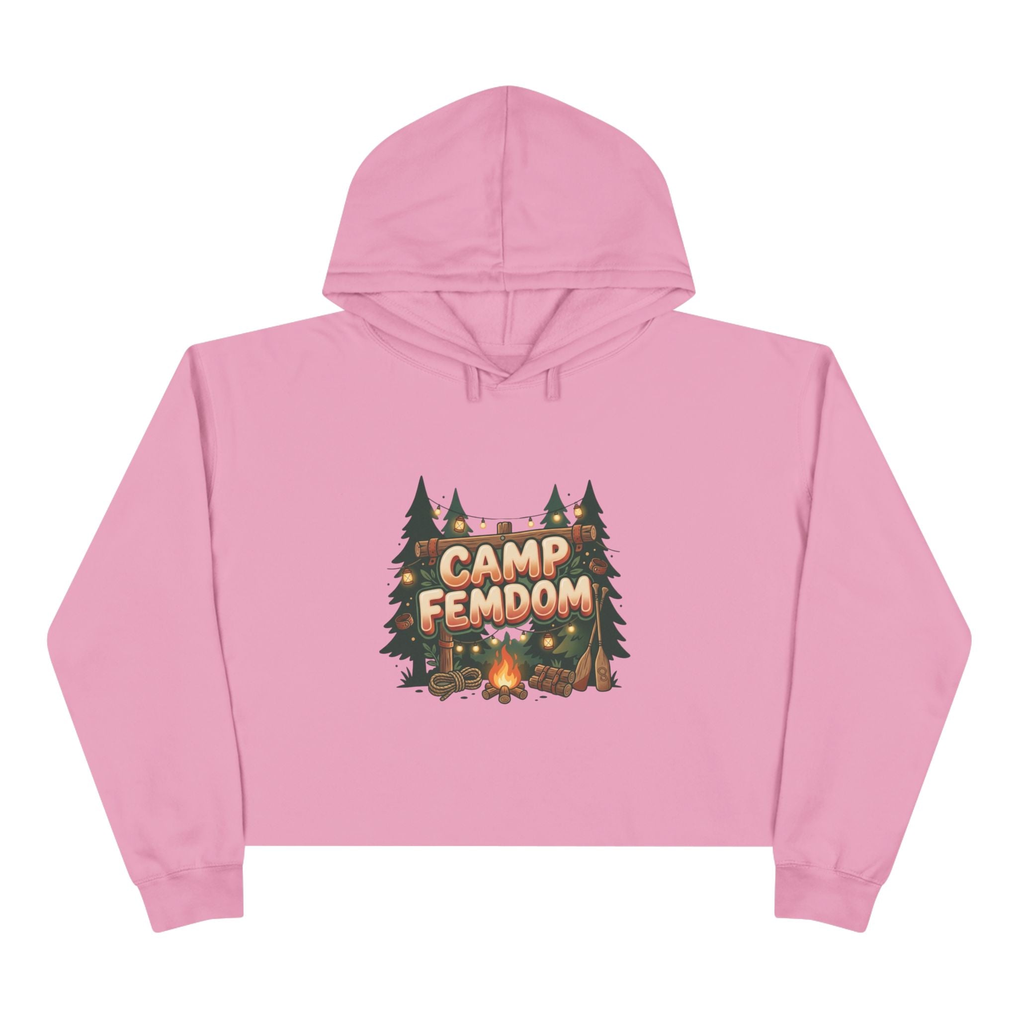 Camp Femdom Logo # 2 Crop Hoodie