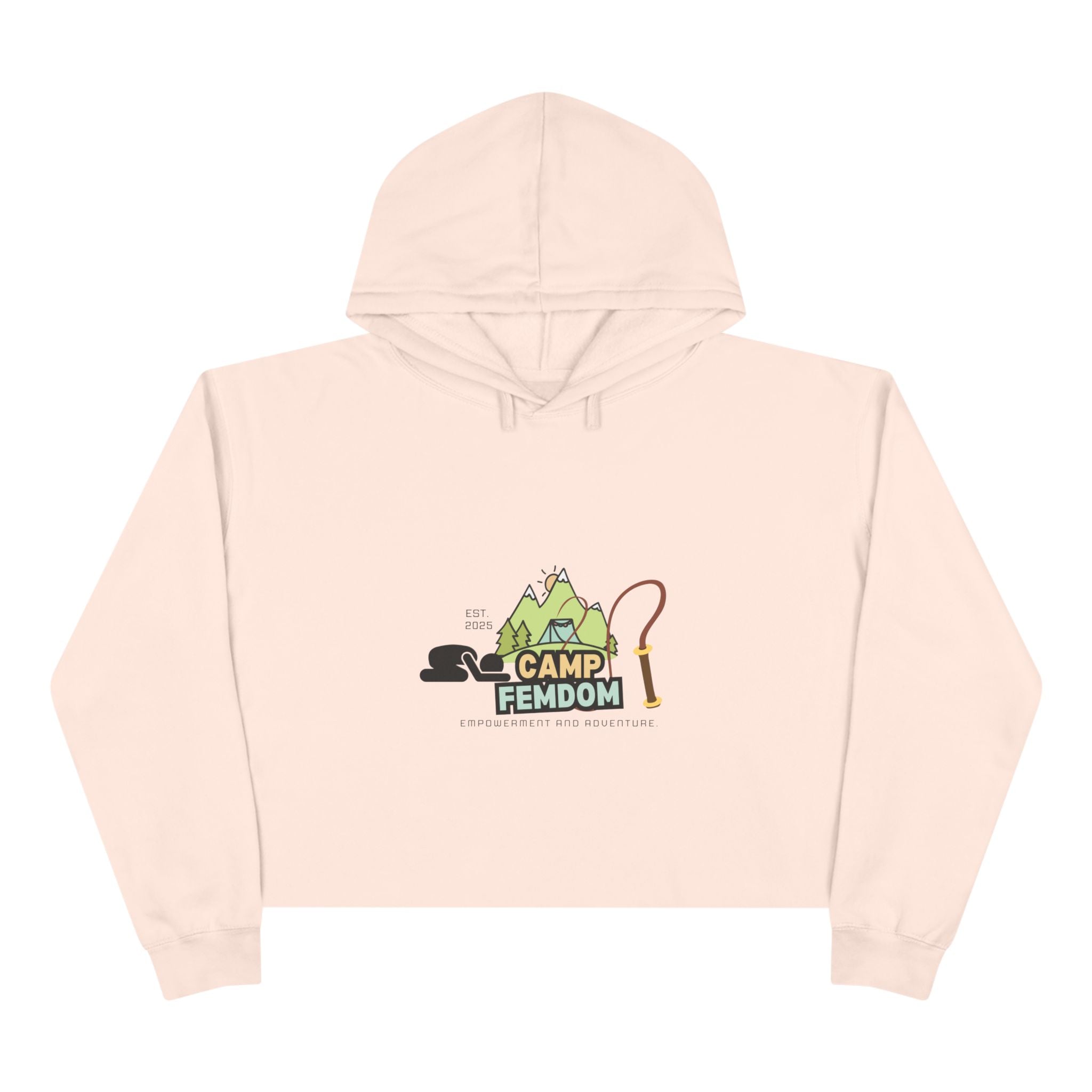 Camp Femdom Logo # 1 Crop Hoodie