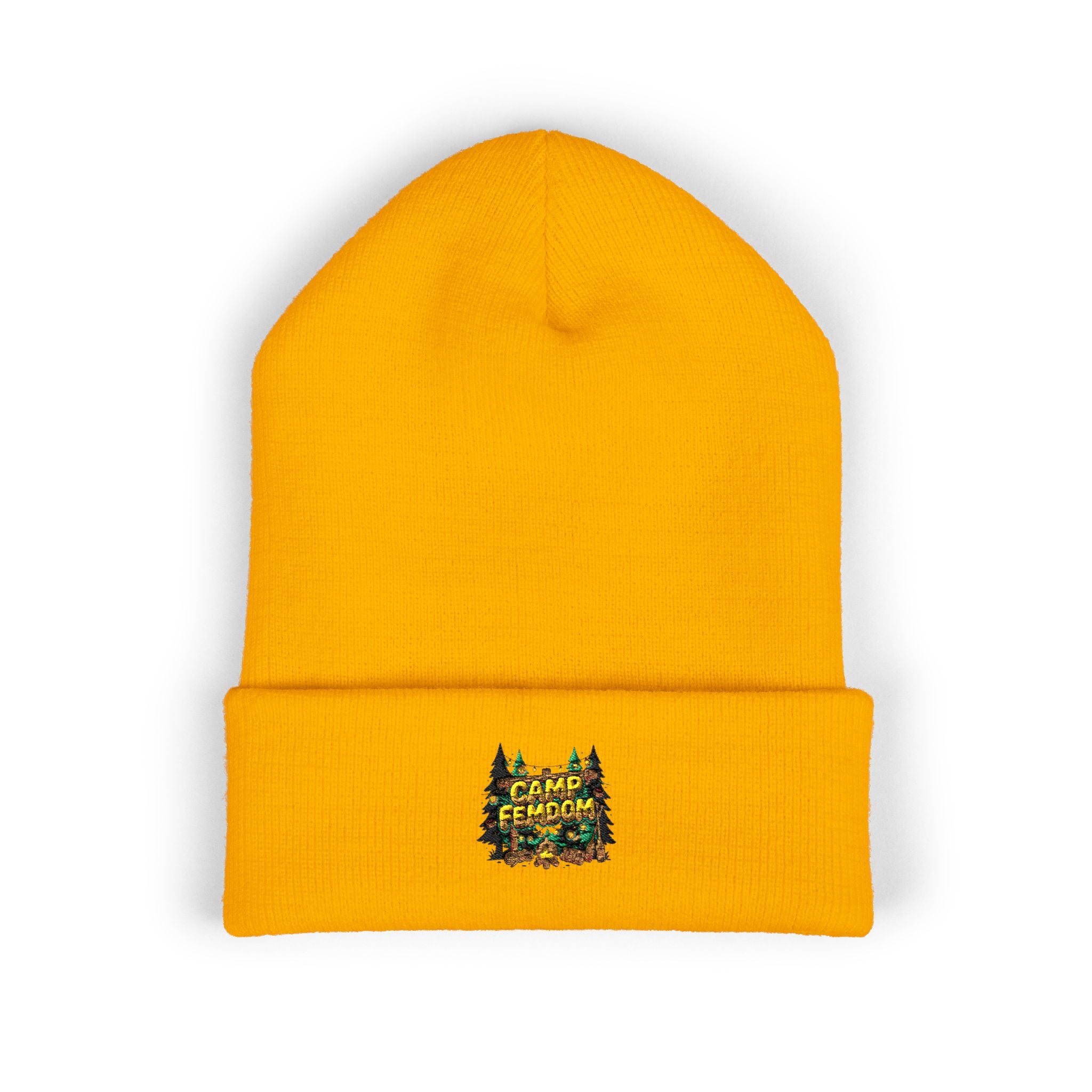 Embroidered 'Camp Femdom' Cuffed Beanie