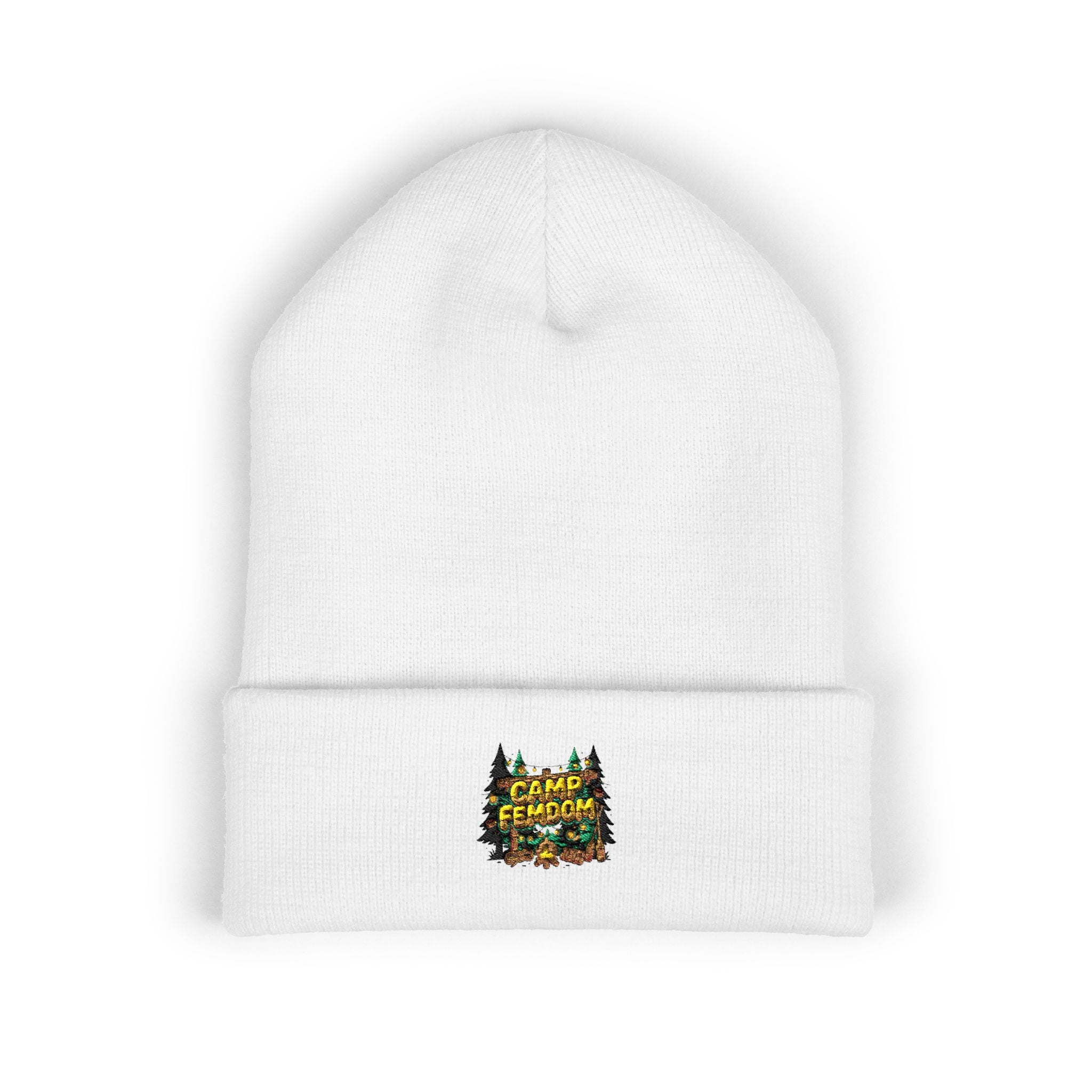 Embroidered 'Camp Femdom' Cuffed Beanie