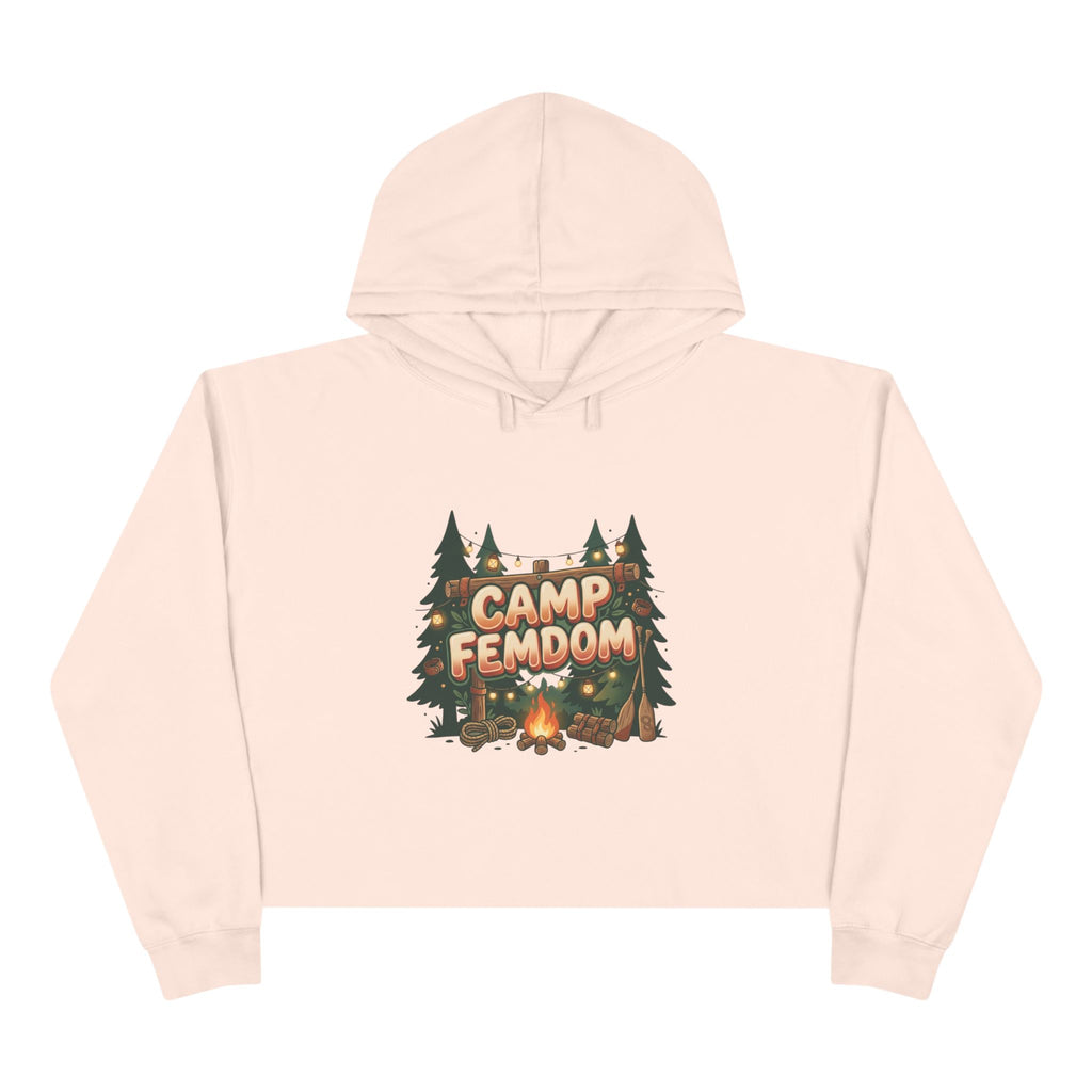 Camp Femdom Logo # 2 Crop Hoodie