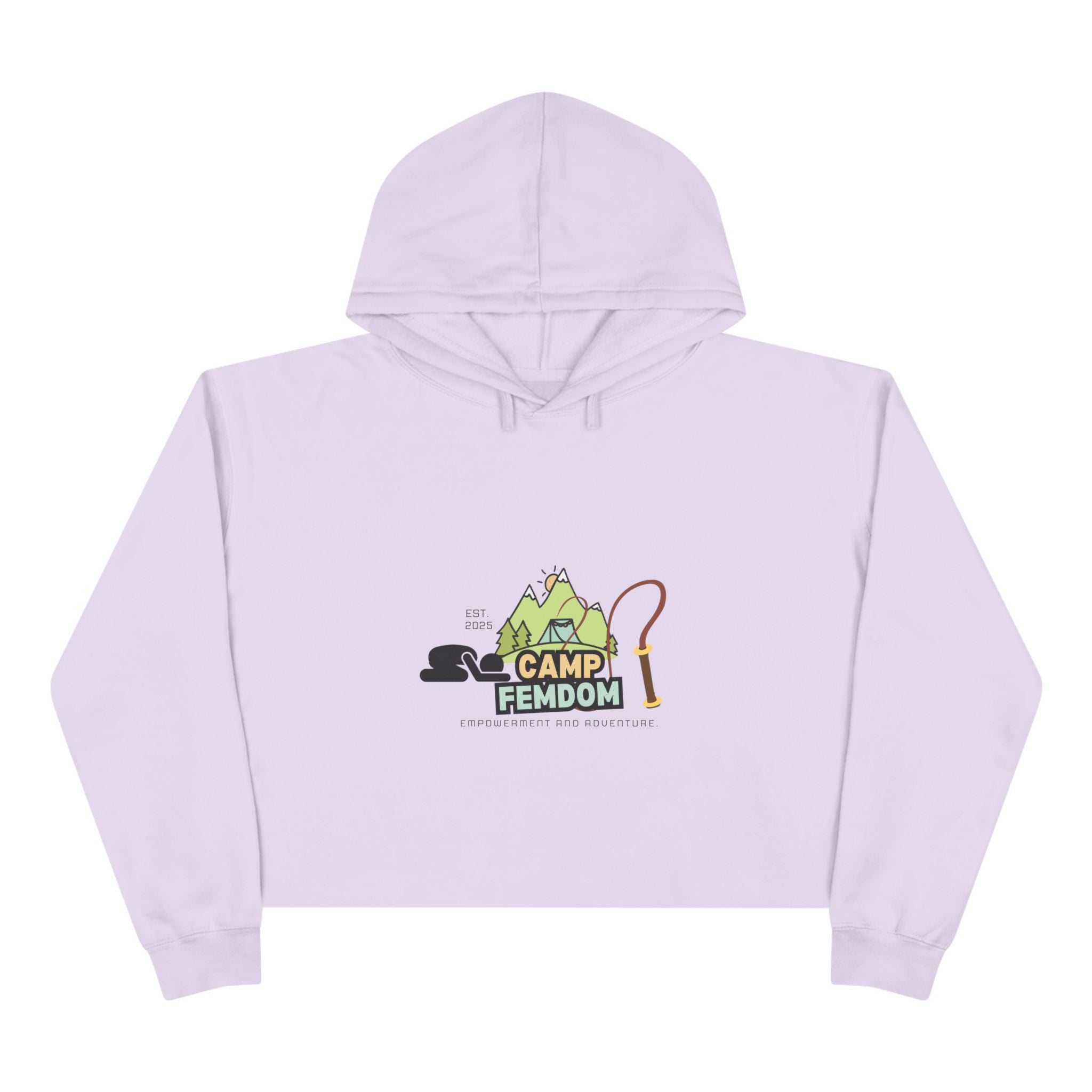 Camp Femdom Logo # 1 Crop Hoodie