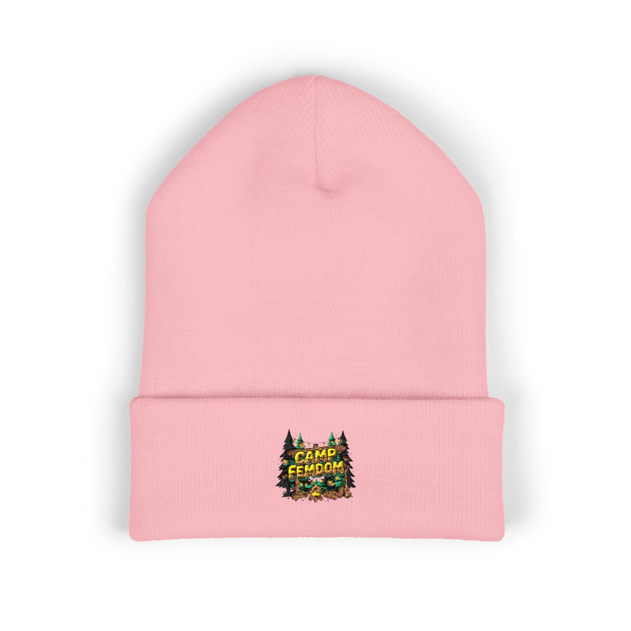 Embroidered 'Camp Femdom' Cuffed Beanie